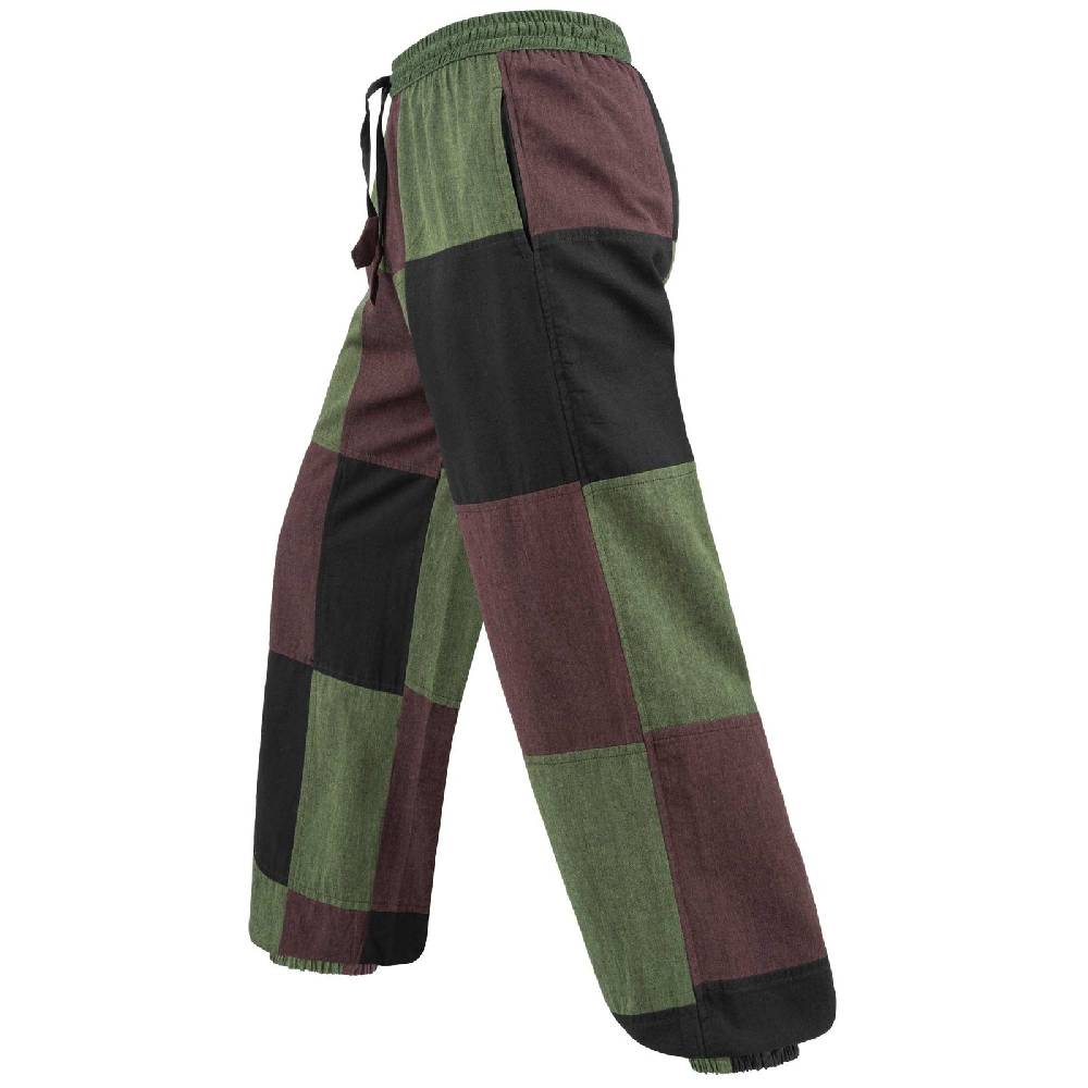Kunst Und Magie Kunst und Magie Bunte Patchwork Freizeit Hose Baumwolle - Unisex Hippiehose Nachhaltig 2025