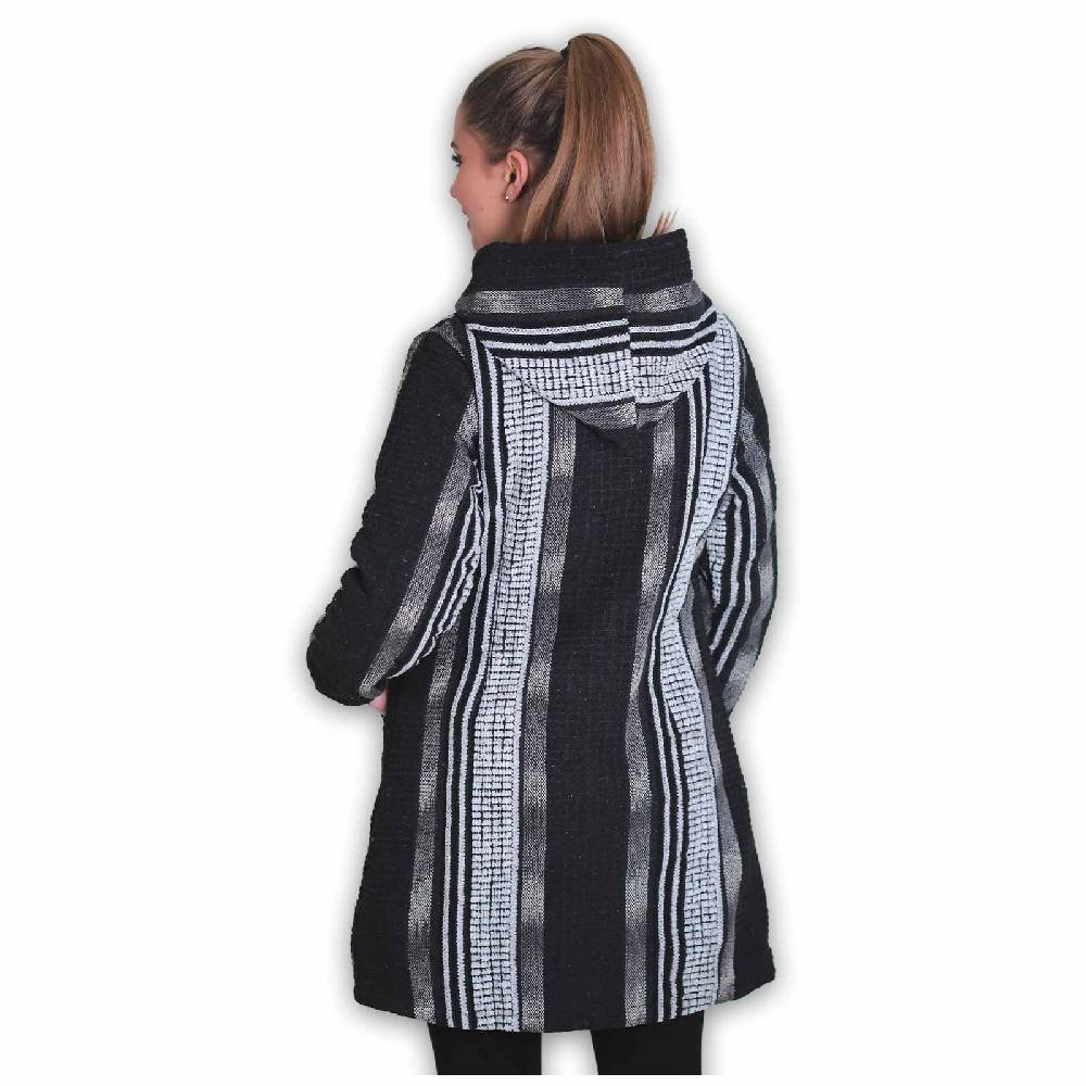 Kunst Und Magie Damen Kurzmantel Jacke mit Kapuze -Hippie Goa Boho Damen Mantel Flash Sale