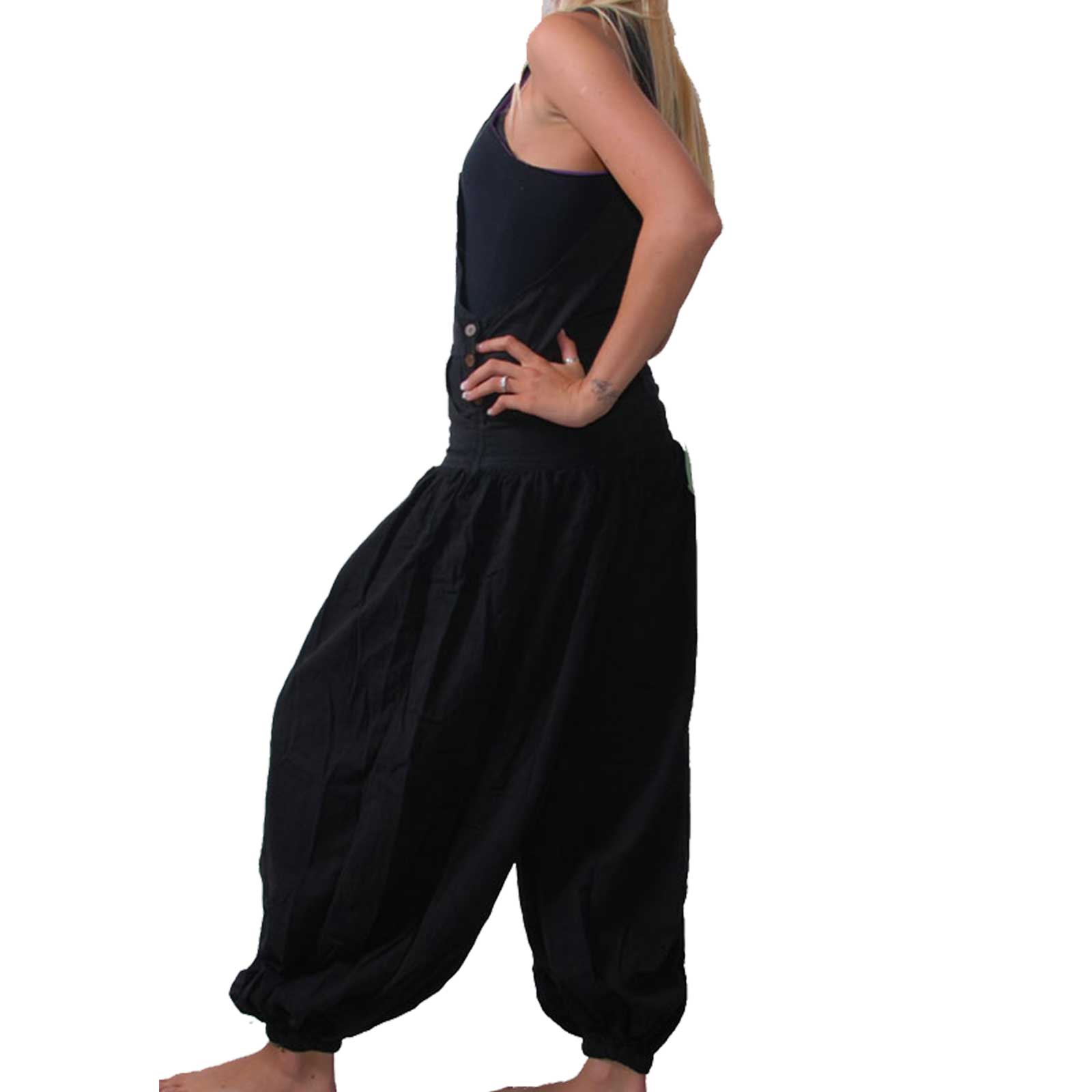 Kunst Und Magie Hippie Latzhose Haremshose Hose Psy Goa 70er Overall Boho Jumpsuit Begrenztes Angebot