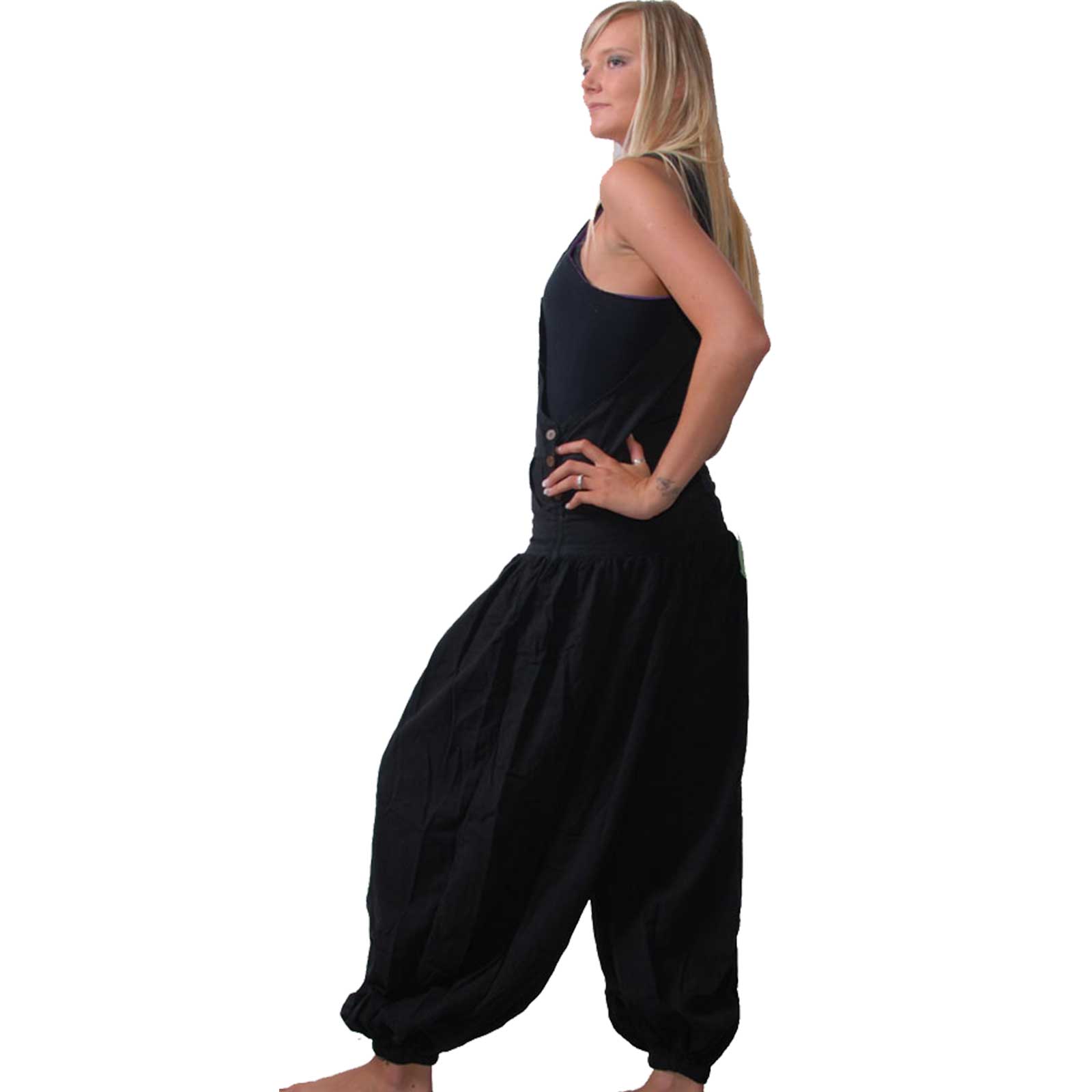 Kunst Und Magie Hippie Latzhose Haremshose Hose Psy Goa 70er Overall Boho Jumpsuit Begrenztes Angebot
