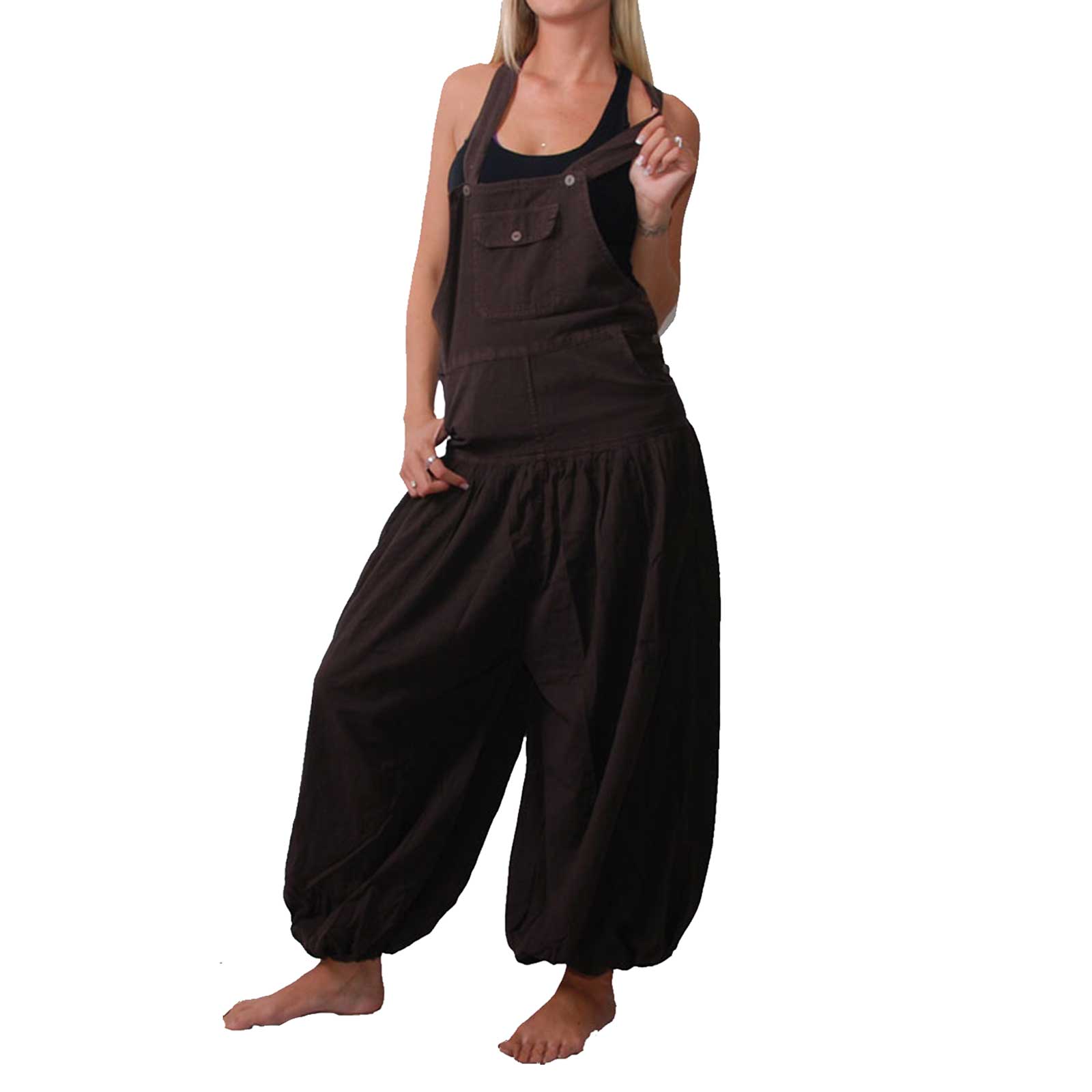 Kunst Und Magie Hippie Latzhose Haremshose Hose Psy Goa 70er Overall Boho Jumpsuit Begrenztes Angebot