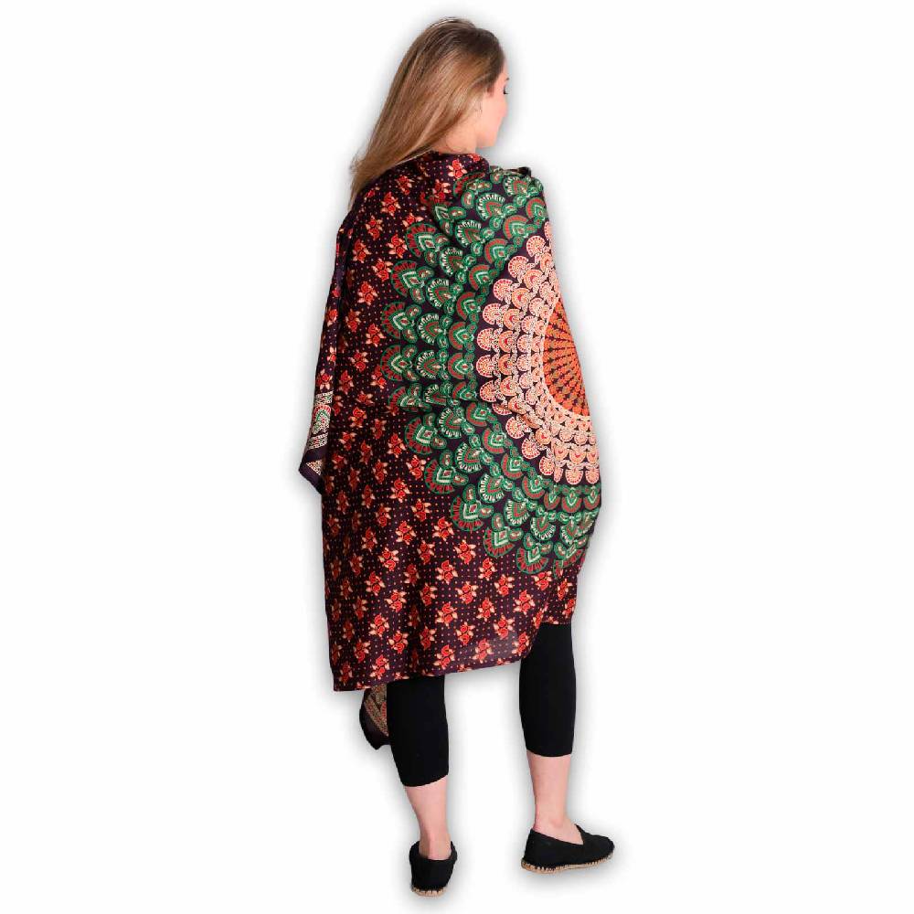 Kunst Und Magie Sarong Yogatuch Pfauen Mandala Strandtuch Multifunktionstuch Dekotuch Tischdecke Wickelkleid Online Shopping