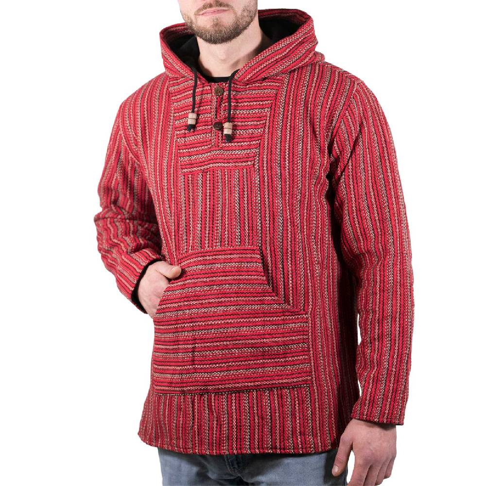Kunst Und Magie Bunter Kapuzenpulli Kapu Baja Jerga Hoodie mit Kapuze und Kängurutaschen Hippie Goa Preisnachlass
