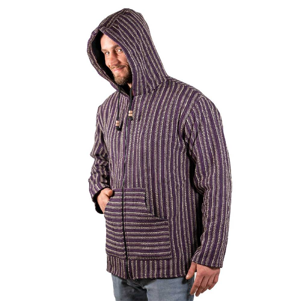 Kunst Und Magie Kapuzenjacke Kapu Hoodie mit Kapuze Goa Hippie Jacke Nepal Fair Cyber Monday