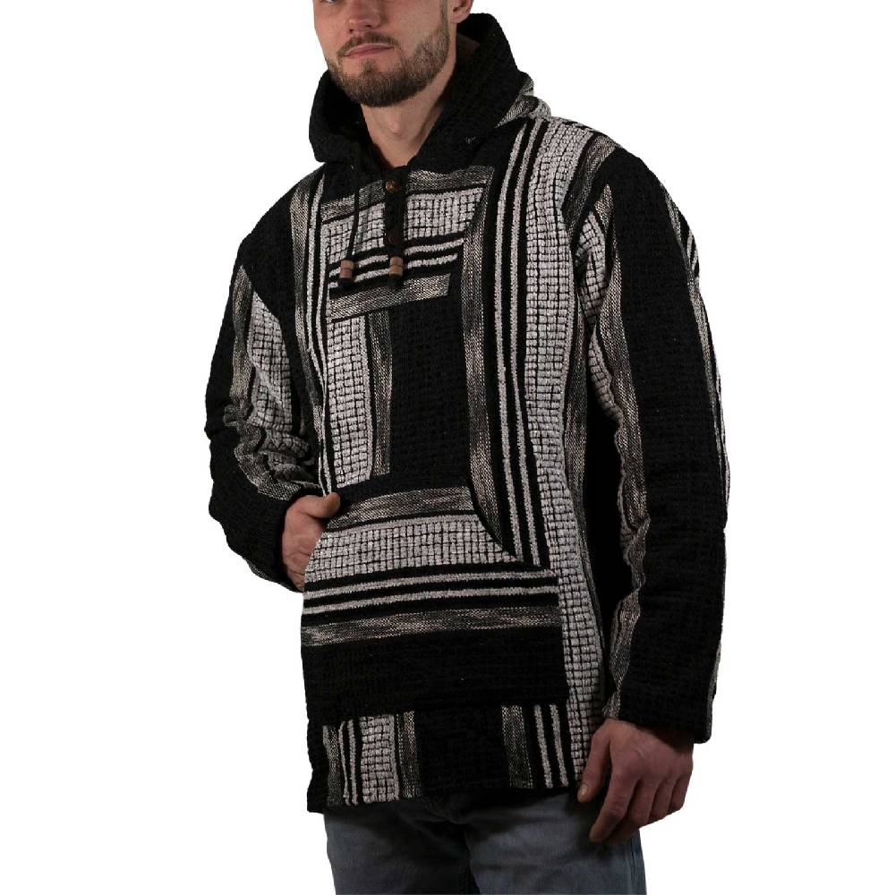 Kunst Und Magie Bunter Kapuzenpulli Kapu Baja Jerga Hoodie mit Kapuze und Kängurutaschen Hippie Goa Muttertagsangebot