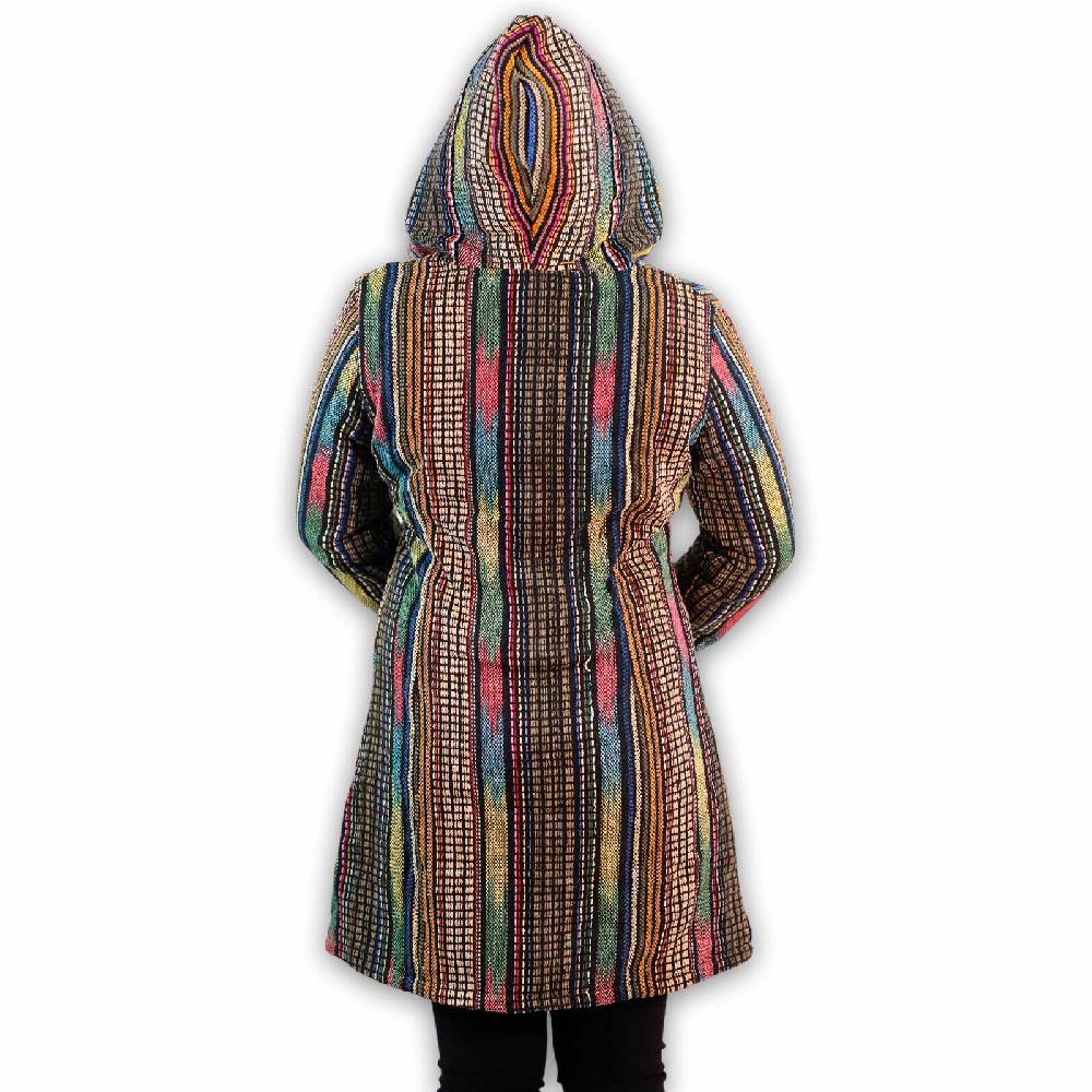 Kunst Und Magie Damen Gheri Jacke mit Kapuze -Hippie Goa Boho Damen Mantel Bunt Heißer Verkauf