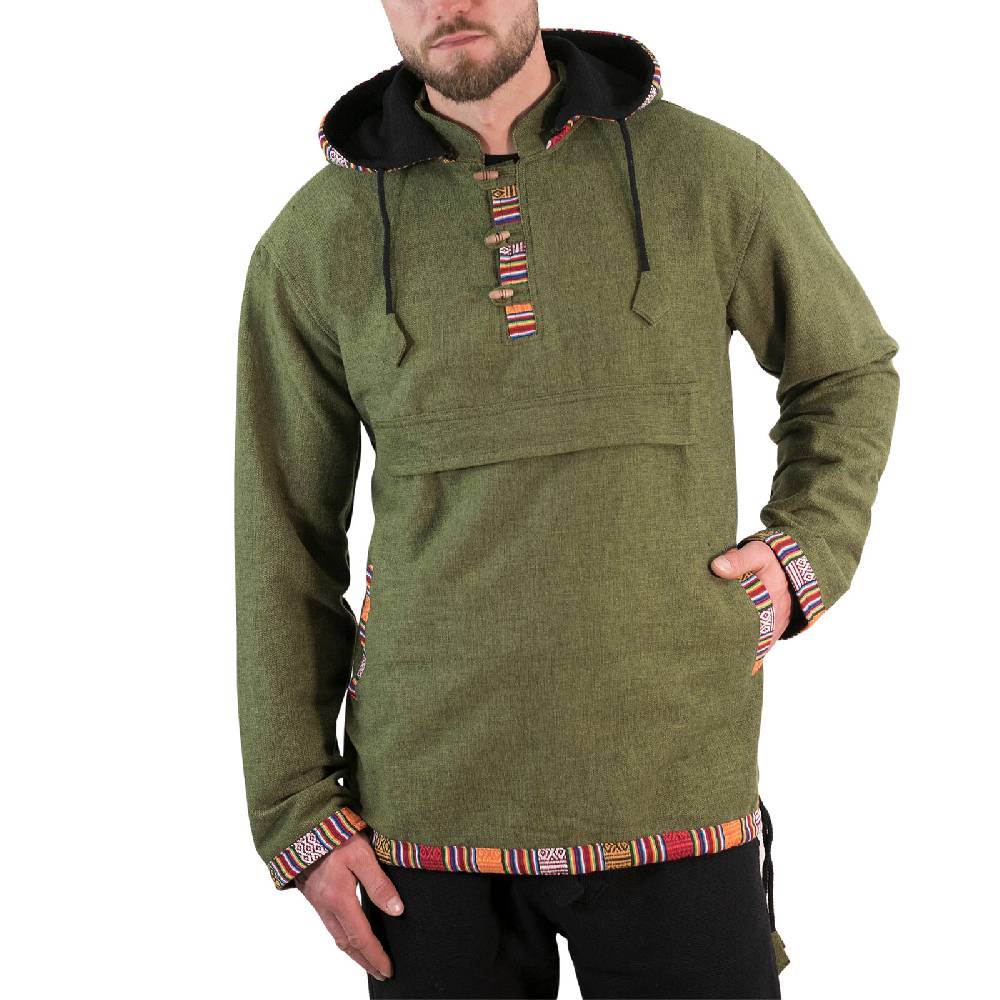 Kunst Und Magie Baja Hoodie Kapuzenpullover mit Fleecefutter und abnehmbarer Kapuze Online Outlet
