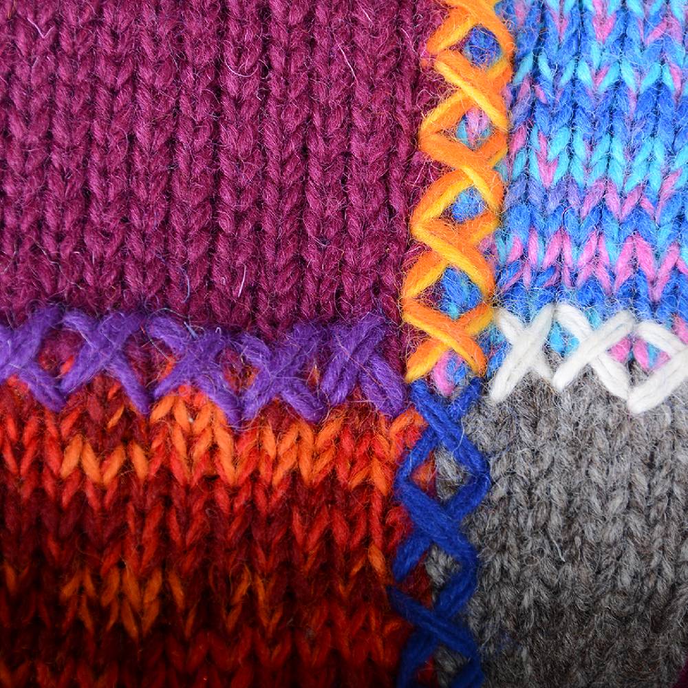 Kunst Und Magie Damen Strickjacke Goa Wolle Jacke mit Fleecefutter mit abnehmbarer Zipfelkapuze Exklusive Angebote