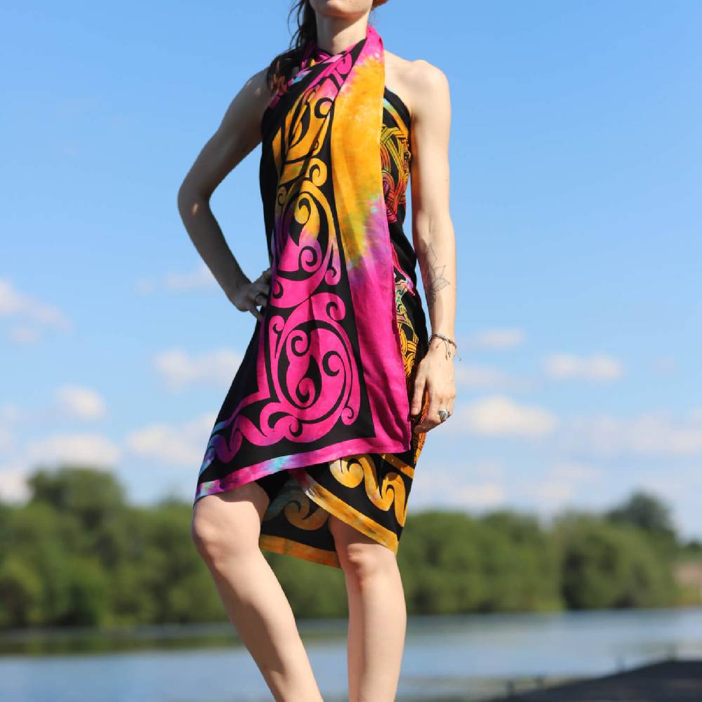 Kunst Und Magie Sarong Yogatuch Iggdrasil Weltenbaum Strandtuch Multifunktionstuch Dekotuch Tischdecke Wickelkleid Saisonale Angebote
