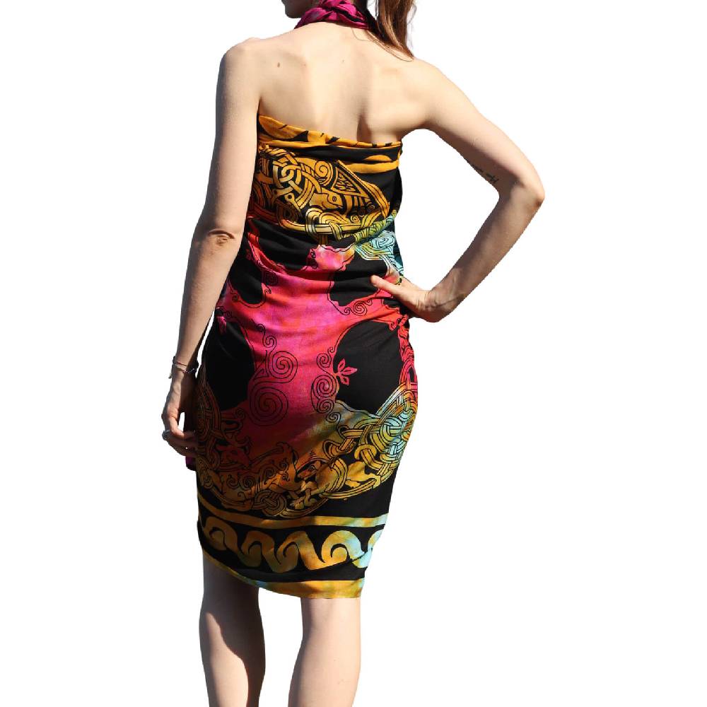 Kunst Und Magie Sarong Yogatuch Iggdrasil Weltenbaum Strandtuch Multifunktionstuch Dekotuch Tischdecke Wickelkleid Saisonale Angebote