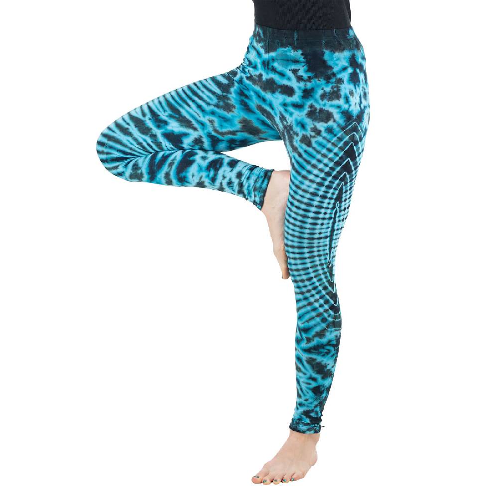 Kunst Und Magie Kunst und Magie Damen Yoga Leggings Atmungsaktive Tie Dye Batik Yogahose Riesige Ersparnisse