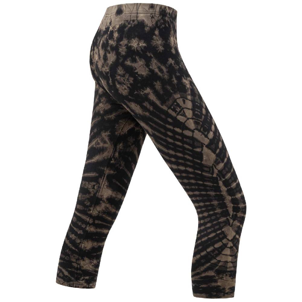 Kunst Und Magie Kunst und Magie Damen 3/4 Yoga Leggings Atmungsaktive Tie Dye Batik Yogahose VIP-Rabatte