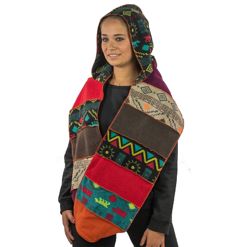 Kunst Und Magie Kunst und Magie Damen Kapuzenschal Schal Loop aus Fleece Tiefpreis