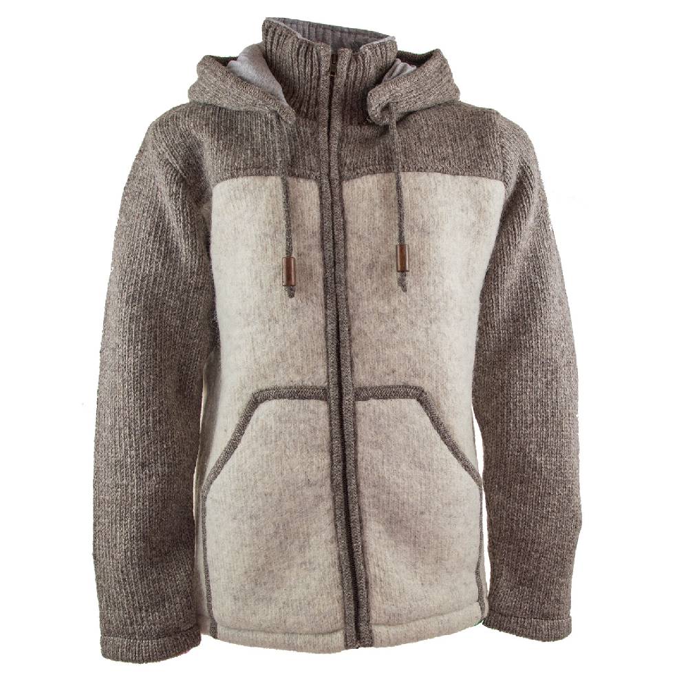 Kunst Und Magie Klassische Herren Strickjacke Wolle Jacke mit abnehmbarer Kapuze Baumwollfutter Letzte 3 Tage
