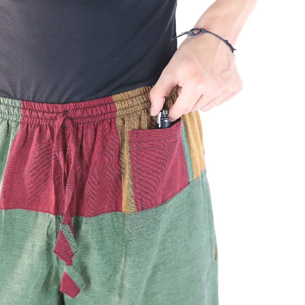 Kunst Und Magie KUNST UND MAGIE Yogahose Pumphose Pluderhose mehrfarbig aus Baumwolle lang Neueste Stile