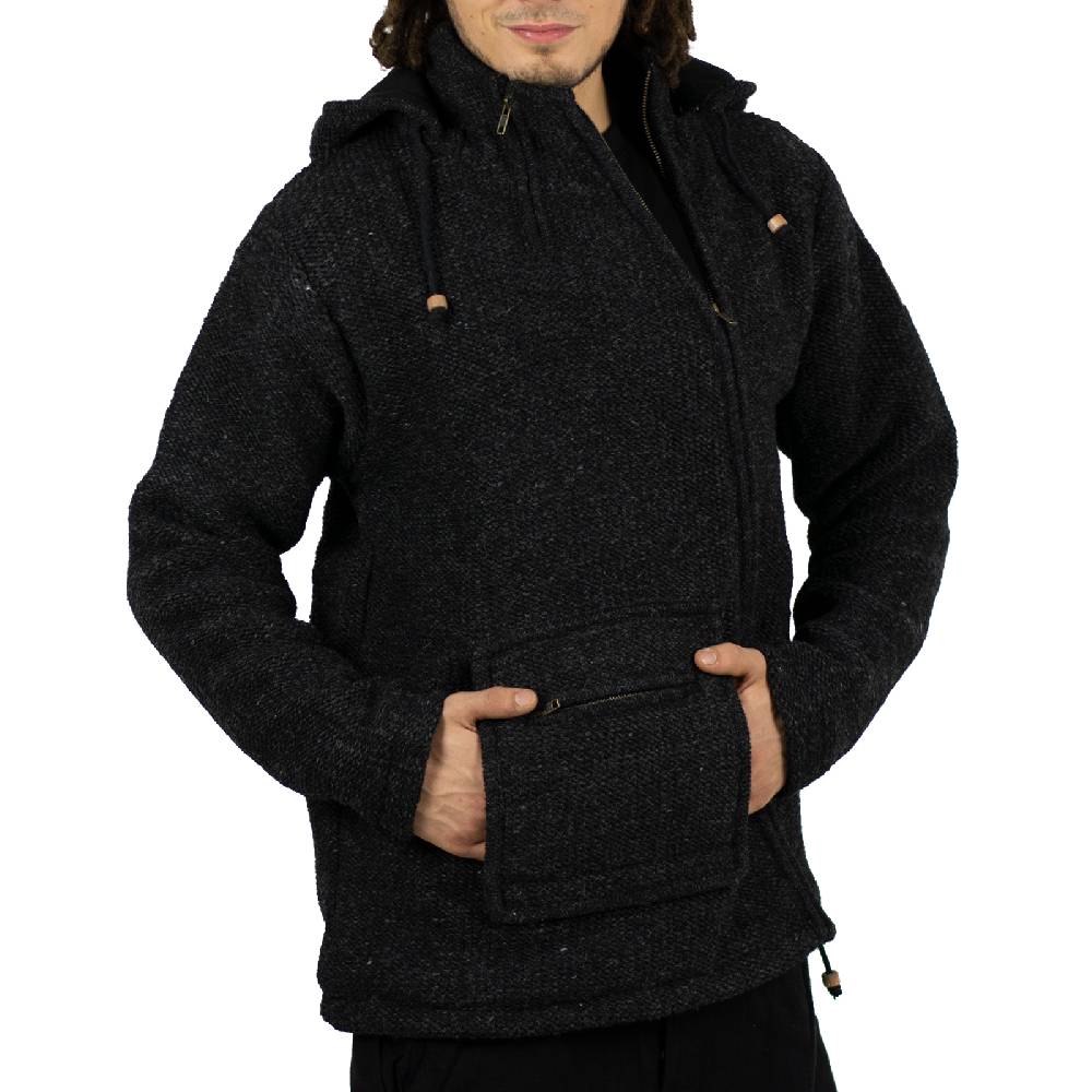 Kunst Und Magie Kunst & Magie Unisex Strick- Wolljacke abnehmbare Zipfelkapuze Discount Store für neue Produkte