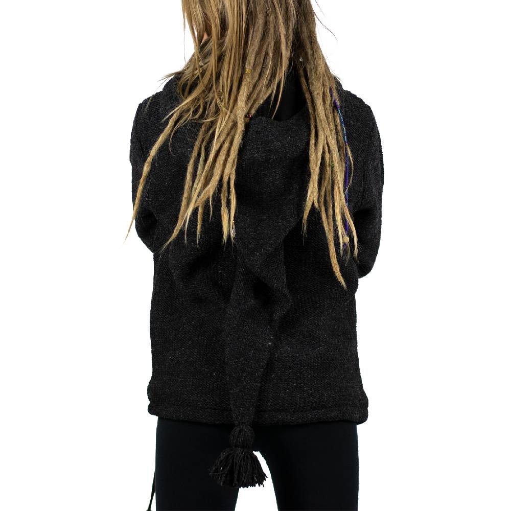 Kunst Und Magie Kunst & Magie Unisex Strick- Wolljacke abnehmbare Zipfelkapuze Discount Store für neue Produkte