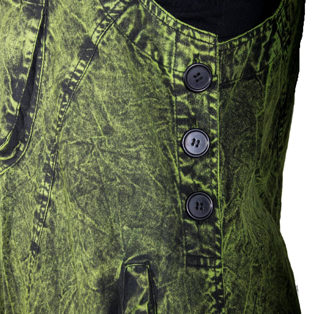 Kunst Und Magie Kunst und Magie Unisex Vintage Latzhose Ibiza stonewashed Haremshose Overall Nur noch ein Tag übrig