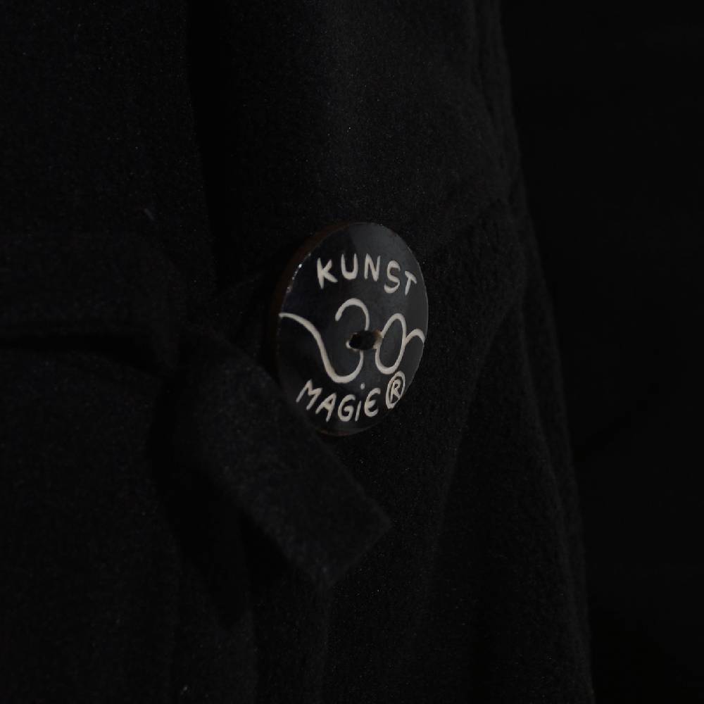 Kunst Und Magie Kunst und Magie Damenmantel aus Fleece mit Kapuze Boho Gehrock Jacke Fleecejacke Begrenzt auf 3 Tage
