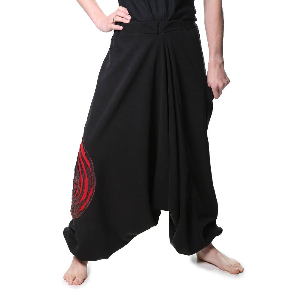 Kunst Und Magie Kunst und Magie Herren Thermo Fleecehose Haremshose Psy Goa Pluderhose ALADINHOSE Lang Verkauf