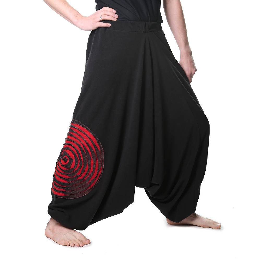 Kunst Und Magie Kunst und Magie Herren Thermo Fleecehose Haremshose Psy Goa Pluderhose ALADINHOSE Lang Verkauf