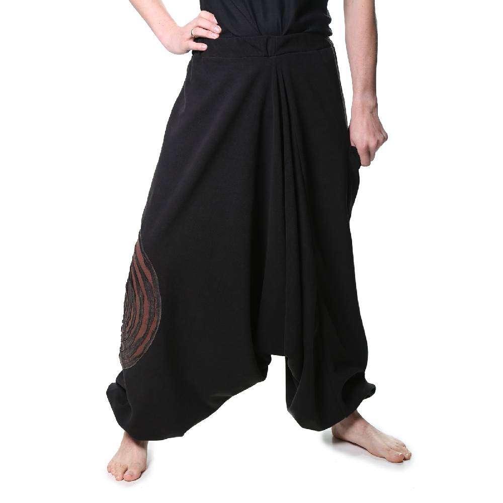 Kunst Und Magie Kunst und Magie Herren Thermo Fleecehose Haremshose Psy Goa Pluderhose ALADINHOSE Lang Verkauf