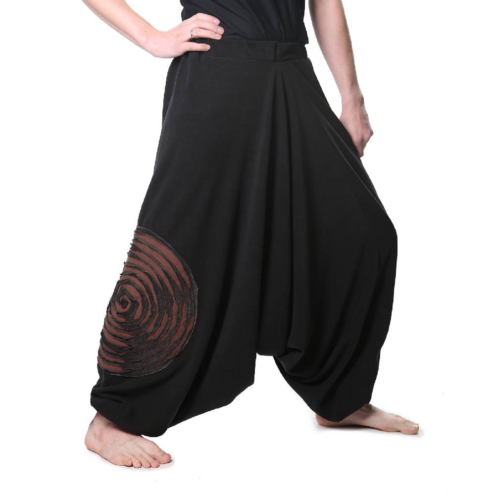 Kunst Und Magie Kunst und Magie Herren Thermo Fleecehose Haremshose Psy Goa Pluderhose ALADINHOSE Lang Verkauf