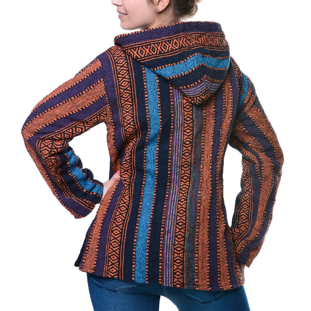 Kunst Und Magie Kunst und Magie Nepal Baja Jerga Sweatshirt Poncho Blitzverkäufe