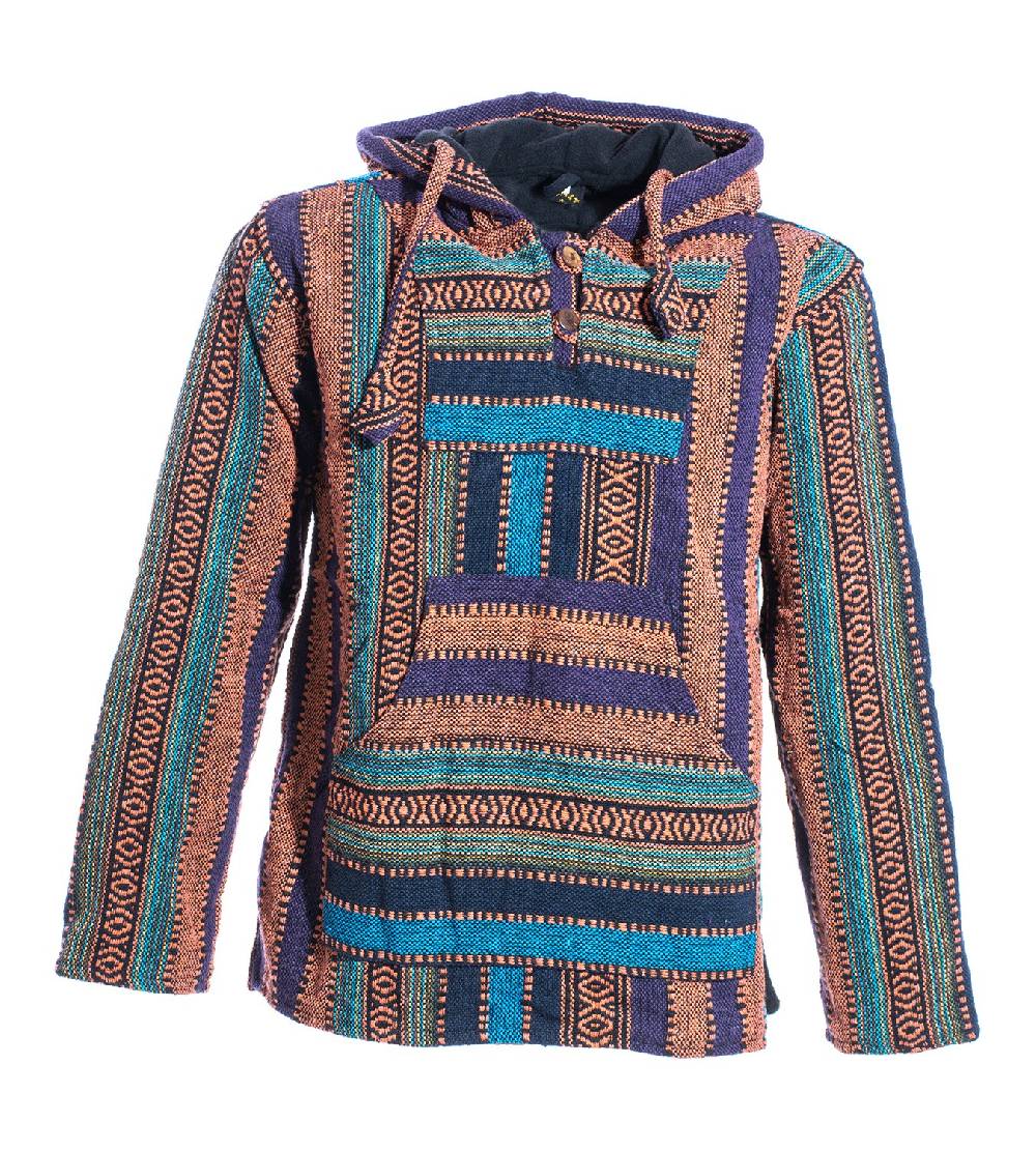 Kunst Und Magie Kunst und Magie Nepal Baja Jerga Sweatshirt Poncho Blitzverkäufe