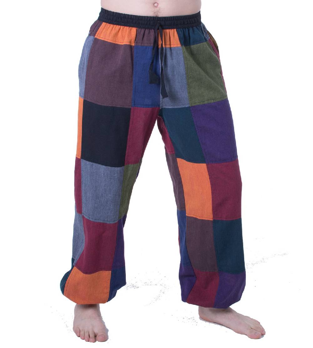 Kunst Und Magie Bunte Patchwork Freizeit Hose Boho Unisex Hippiehose Nachhaltig Fabrikpreis