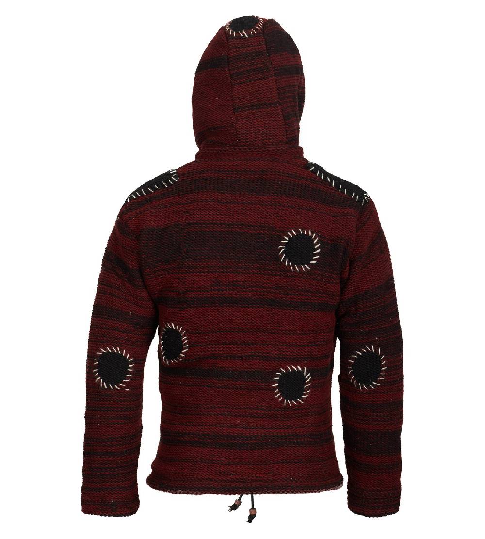 Kunst Und Magie Kunst und Magie Strickjacke mit Fleecefutter Strickpullover Versandkostenfrei