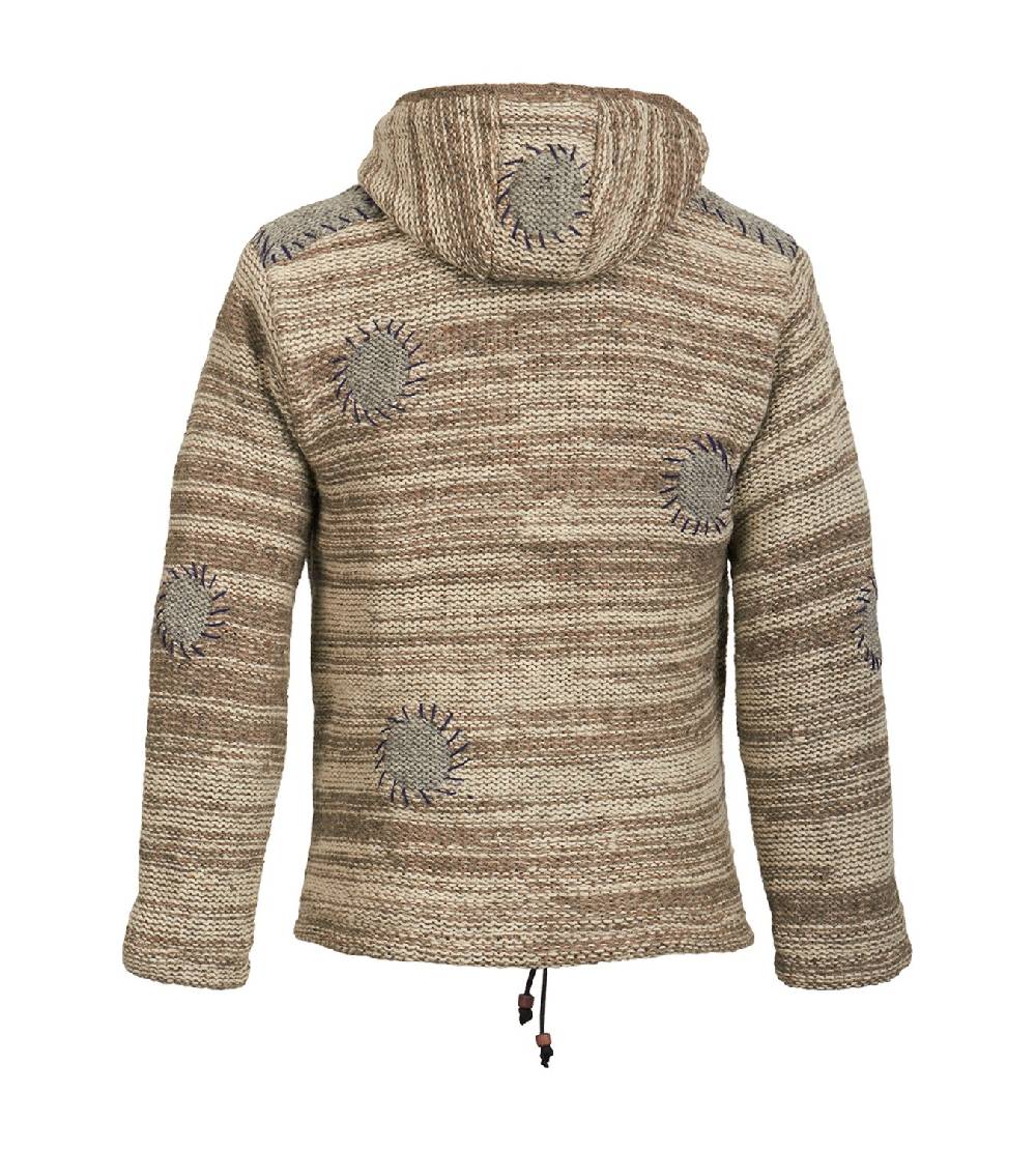 Kunst Und Magie Kunst und Magie Strickjacke mit Fleecefutter Strickpullover Versandkostenfrei