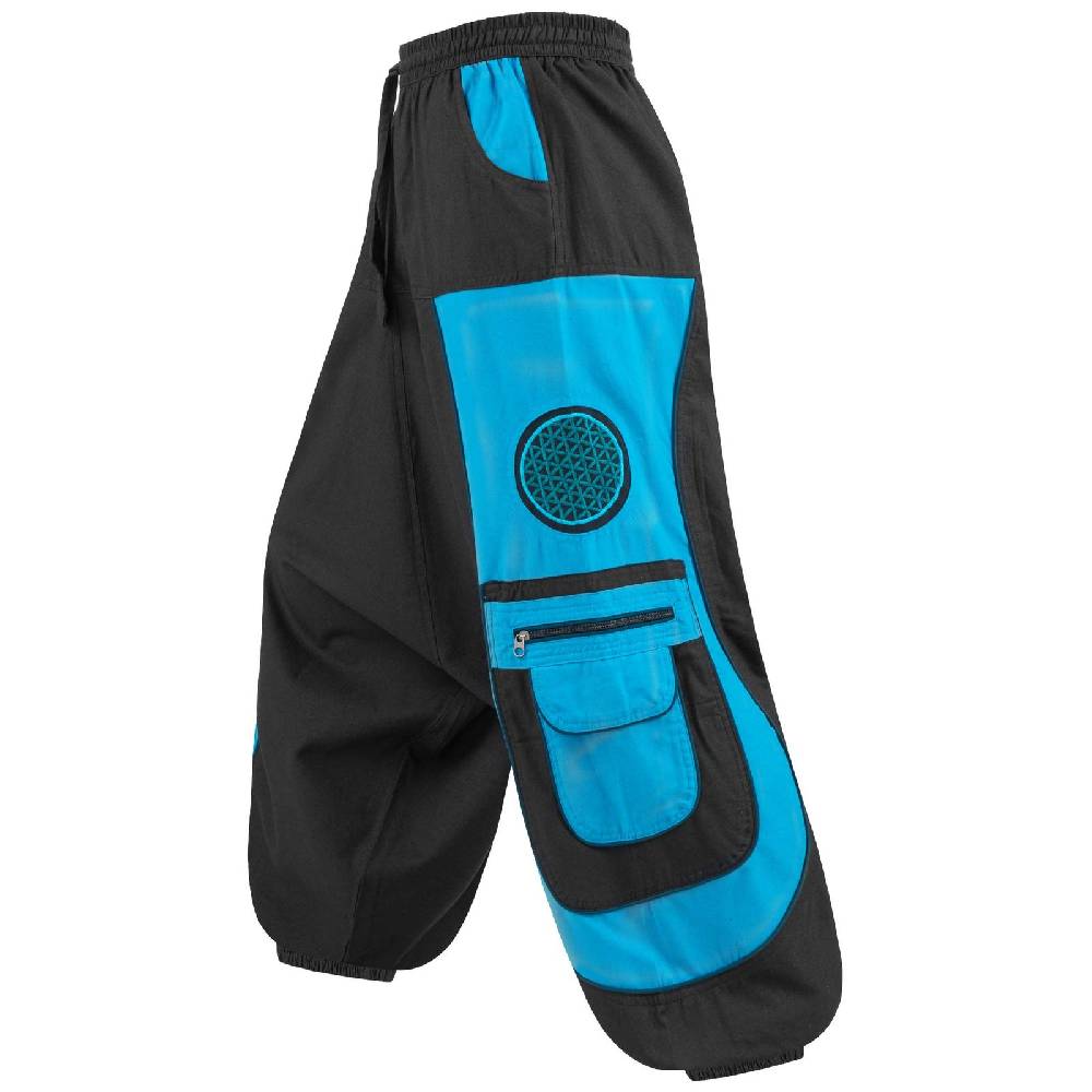 Kunst Und Magie Kunst und Magie Flower of Life Hippie Haremshose Goahose Cargohose Saisonschlussverkauf