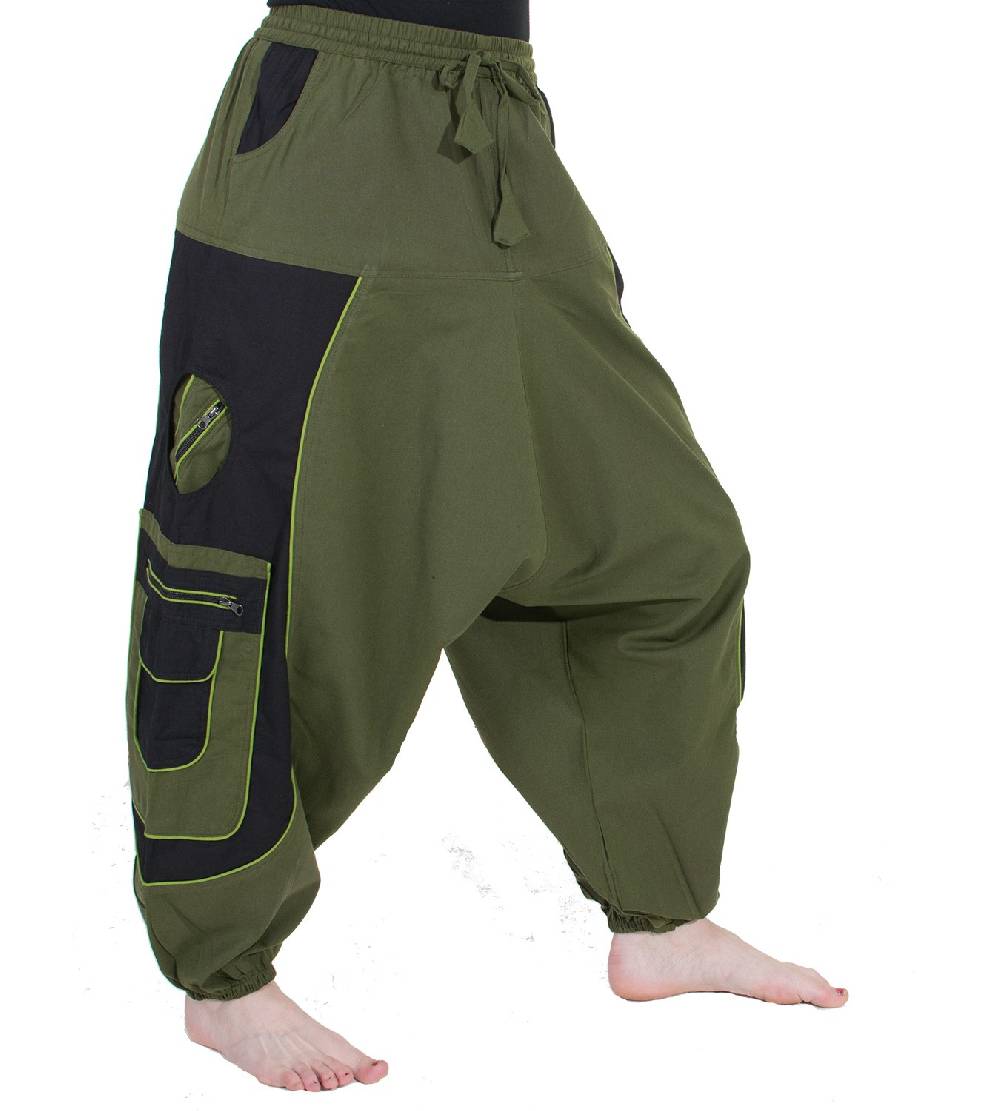 Kunst Und Magie Kunst und Magie Flower of Life Hippie Haremshose Goahose Cargohose Saisonschlussverkauf