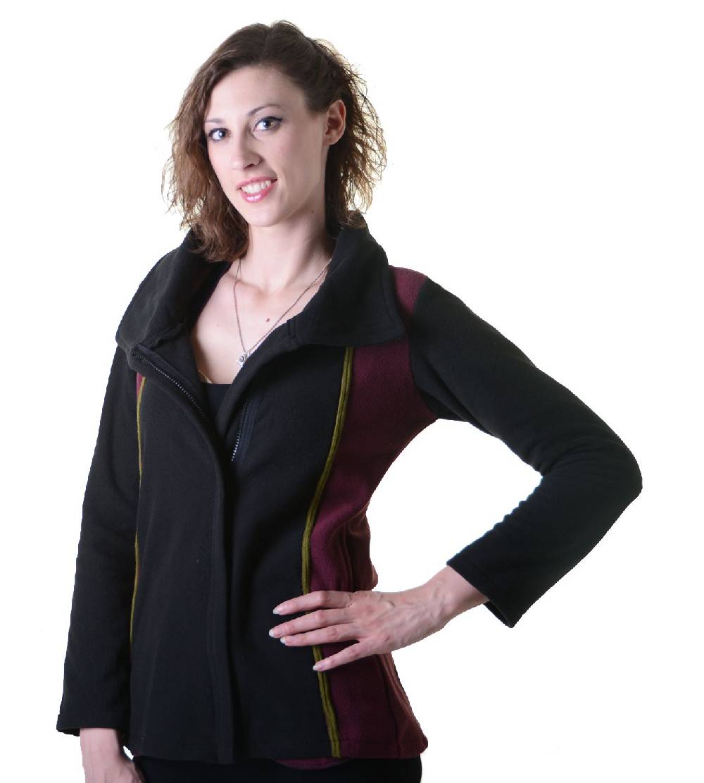 Kunst Und Magie Kunst und Magie Damen Fleecejacke Goa Psy Hippie - Boho Jacke Cyber Monday