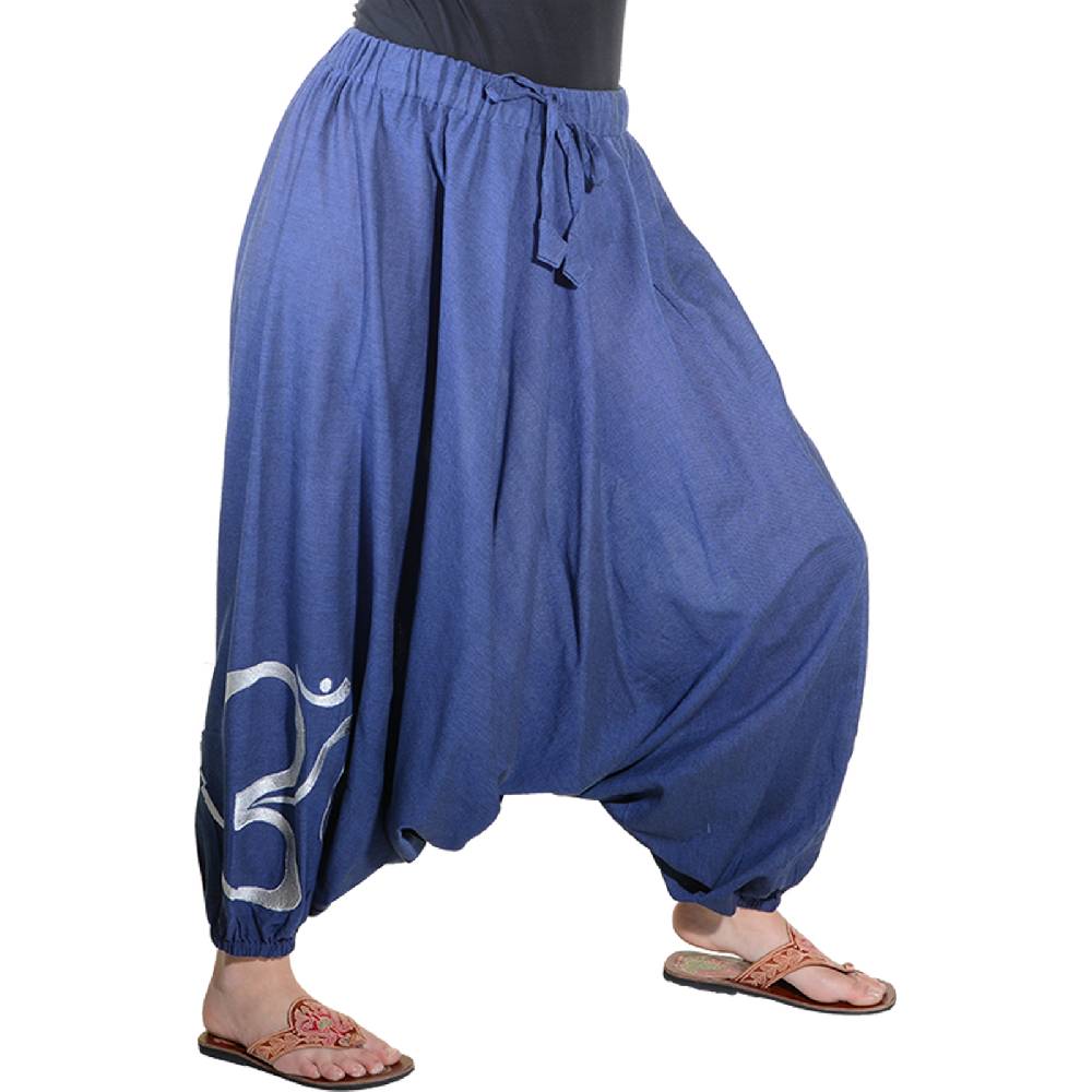 Kunst Und Magie Kunst und Magie Damen Hippie OM Haremshose Pluderhose Baumwolle Aladinhose Osterangebot