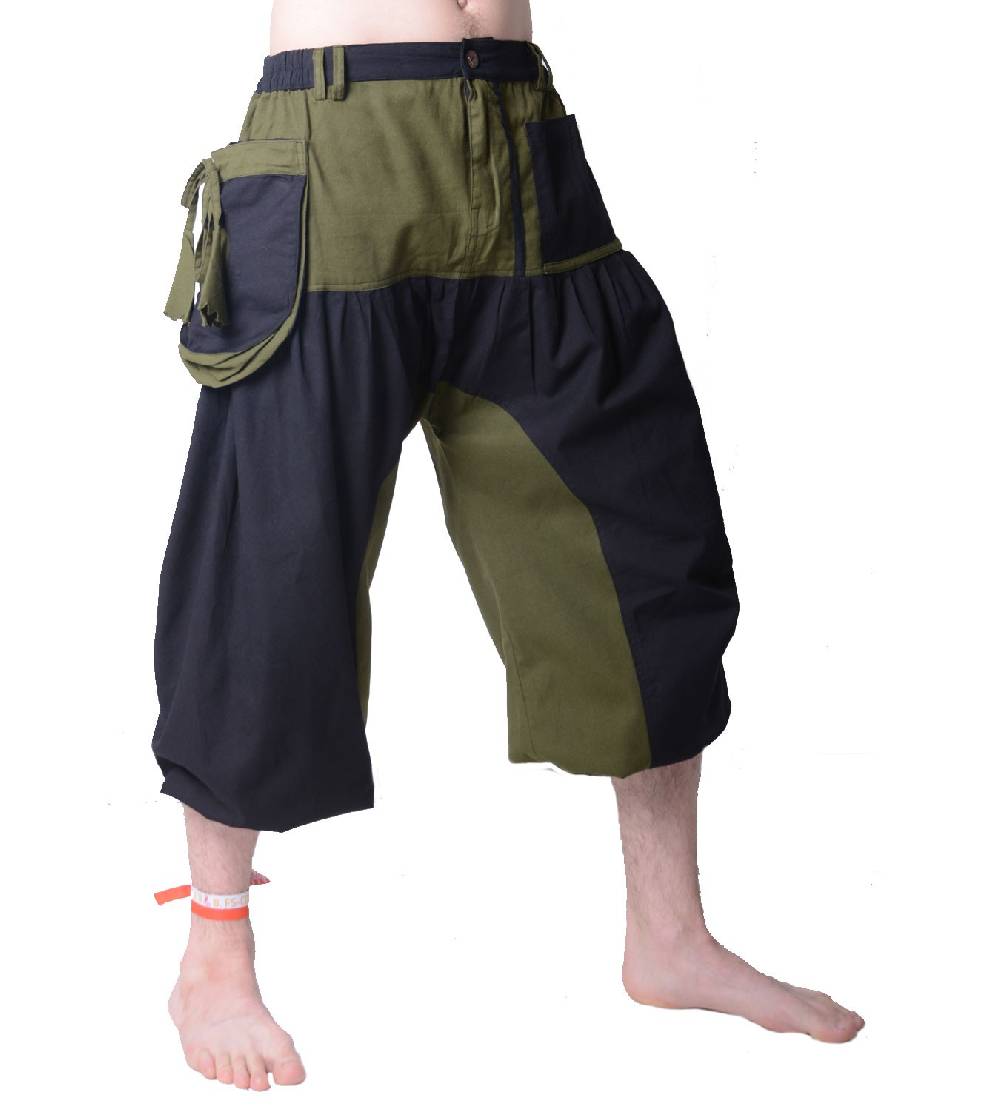 Kunst Und Magie Kurze Hose Dreiviertelhose - Herren Goa Hippie Freizeithose Sommerhose Valentinstagsangebot