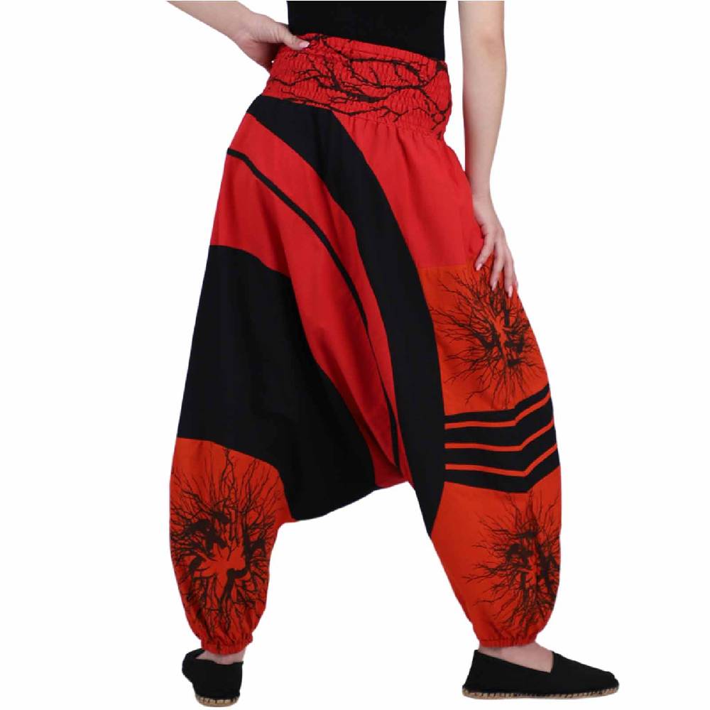 Kunst Und Magie Goa Haremshose "The Tree" Ibiza Strandhose, Wellnesshose Boho Online Outlet
