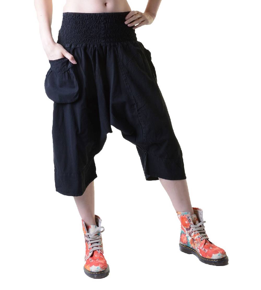 Kunst Und Magie 3/4 Sarouelhose Pumphose im Haremshosen Style Kurz Zeitbegrenzte Promotion