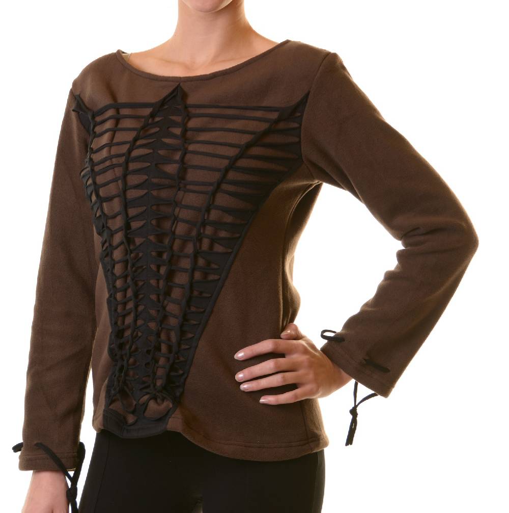 Kunst Und Magie Elfen Goa Fleece Pullover mit Razor Cut Design Nur für heute