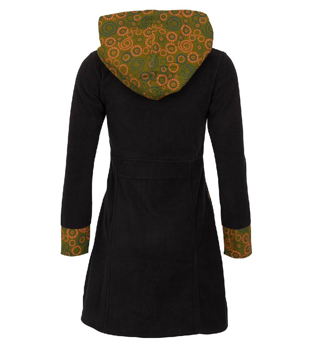 Kunst Und Magie Fleece Mantel Jacke mit Kapuze Goa Psy Hippie Boho extravagant Sonderangebot der Fabrik