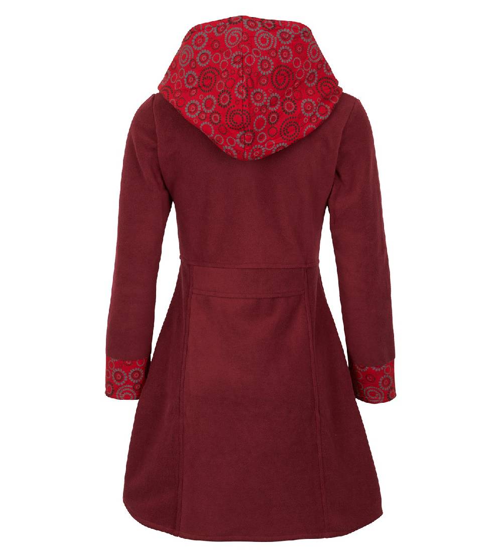 Kunst Und Magie Fleece Mantel Jacke mit Kapuze Goa Psy Hippie Boho extravagant Sonderangebot der Fabrik