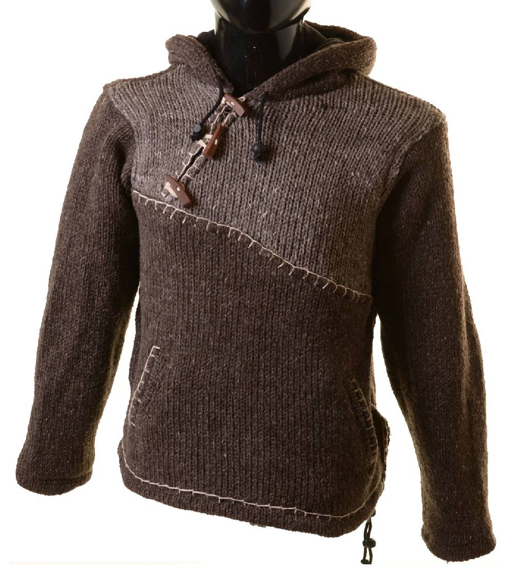Kunst Und Magie Ausgefallener Strickpullover im Mittelalter-Stlye Hippie Pullover Nur noch ein Tag übrig