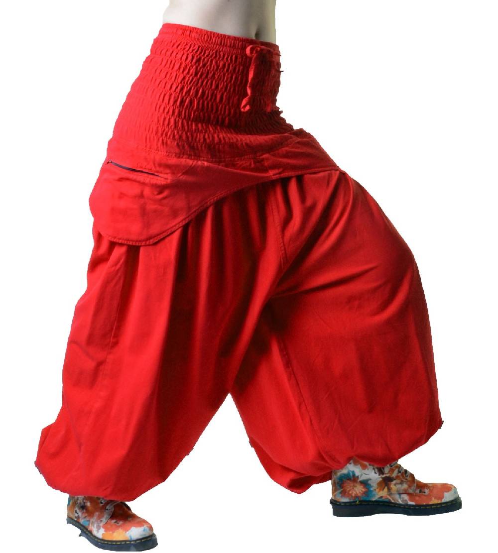 Kunst Und Magie Damen Hose Haremshose praktische Schürzentaschen Unifarben Vintage Boho Ibiza Rabatte dieses Monats