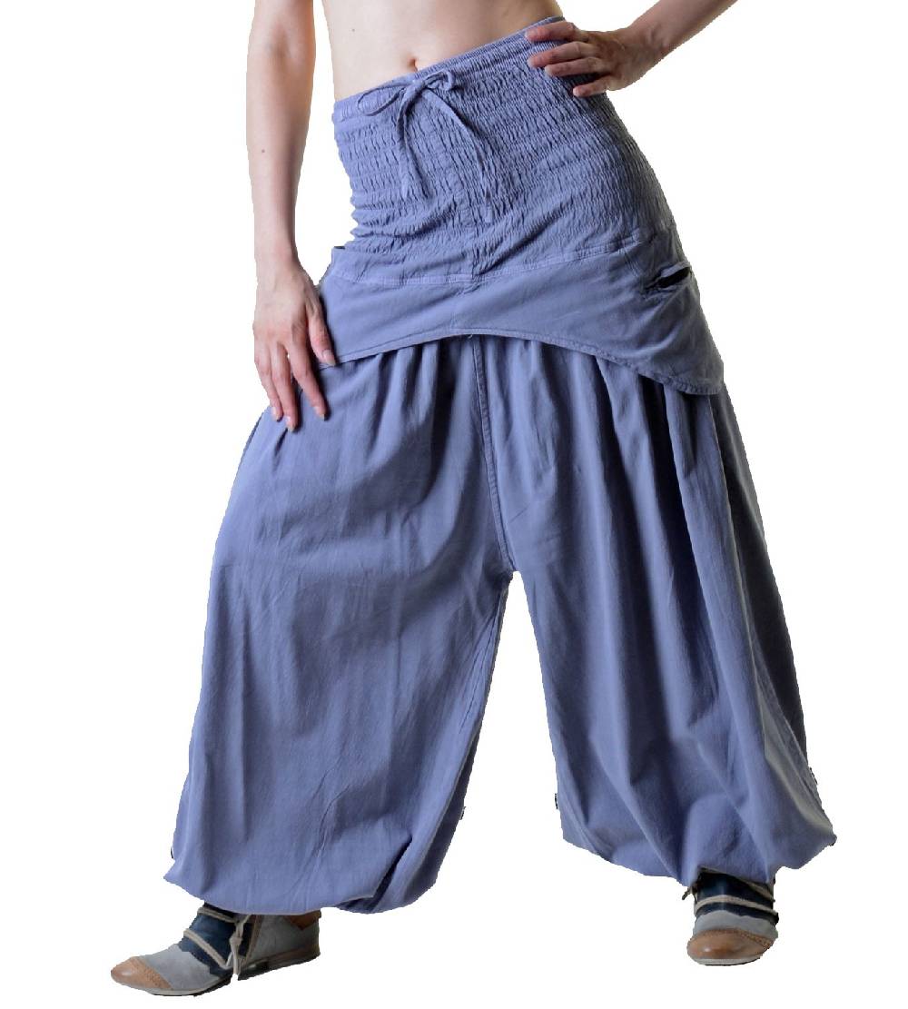 Kunst Und Magie Damen Hose Haremshose praktische Schürzentaschen Unifarben Vintage Boho Ibiza Rabatte dieses Monats