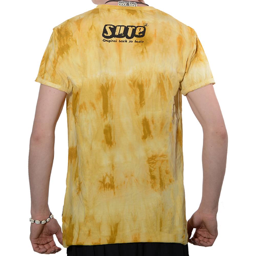 Kunst Und Magie Kunst und Magie Sure 70er Retro T-Shirt OM im Batik Look Versandkostenfrei