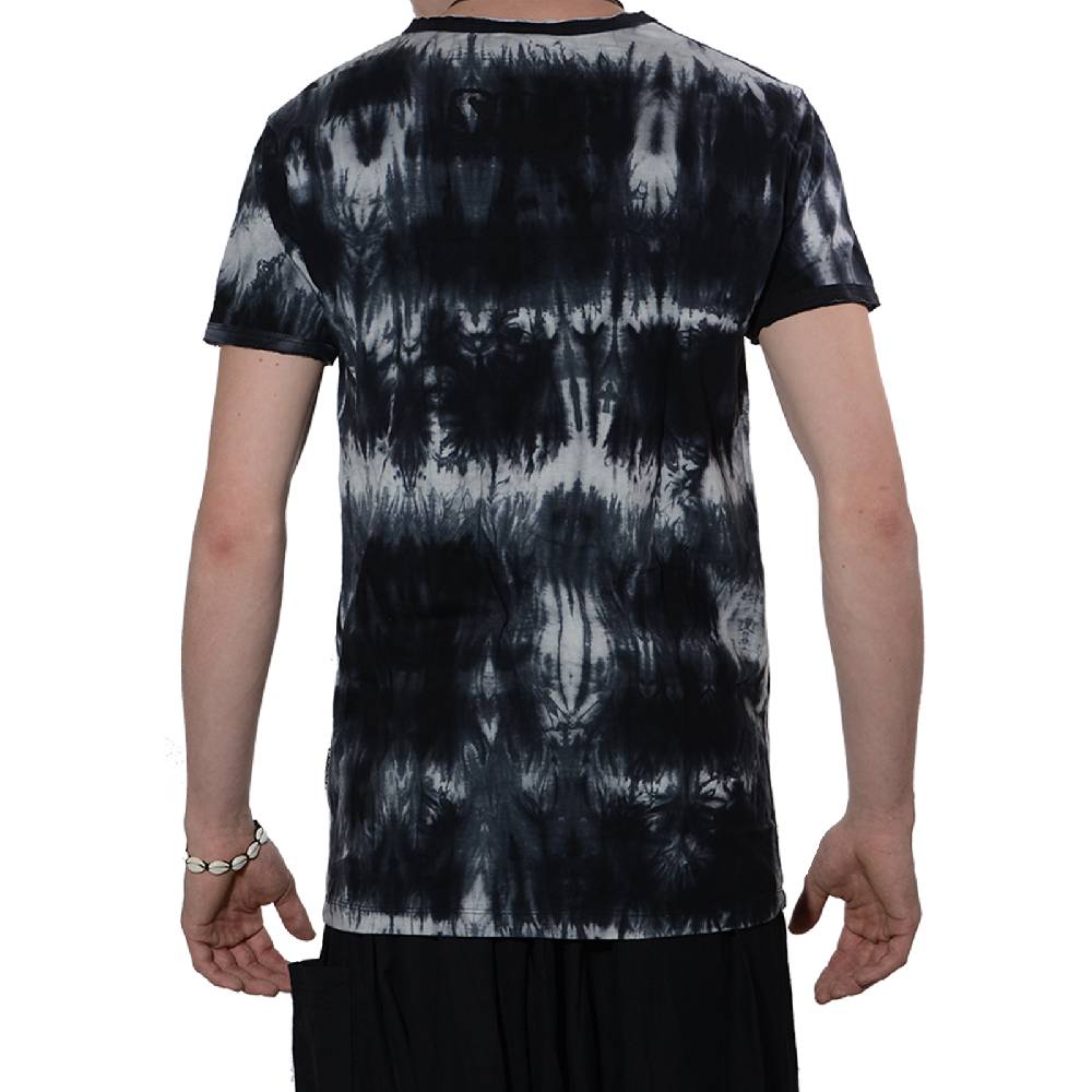 Kunst Und Magie Buntes Sure 70er Retro T-Shirt Buddha im Hippie Batik Look Großer Ausverkauf