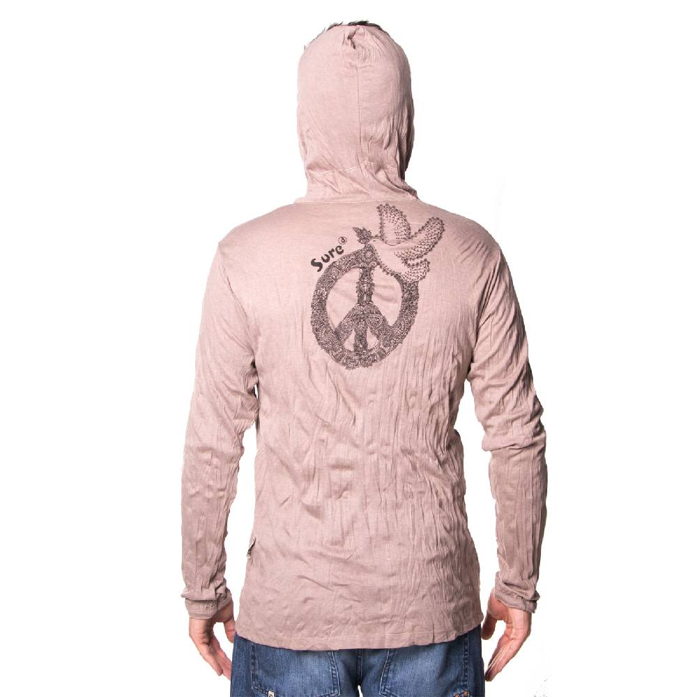 Kunst Und Magie Kunst und Magie Sure Hoody Kapuzen Shirt Peace mit Friedenstaube Flash Sale