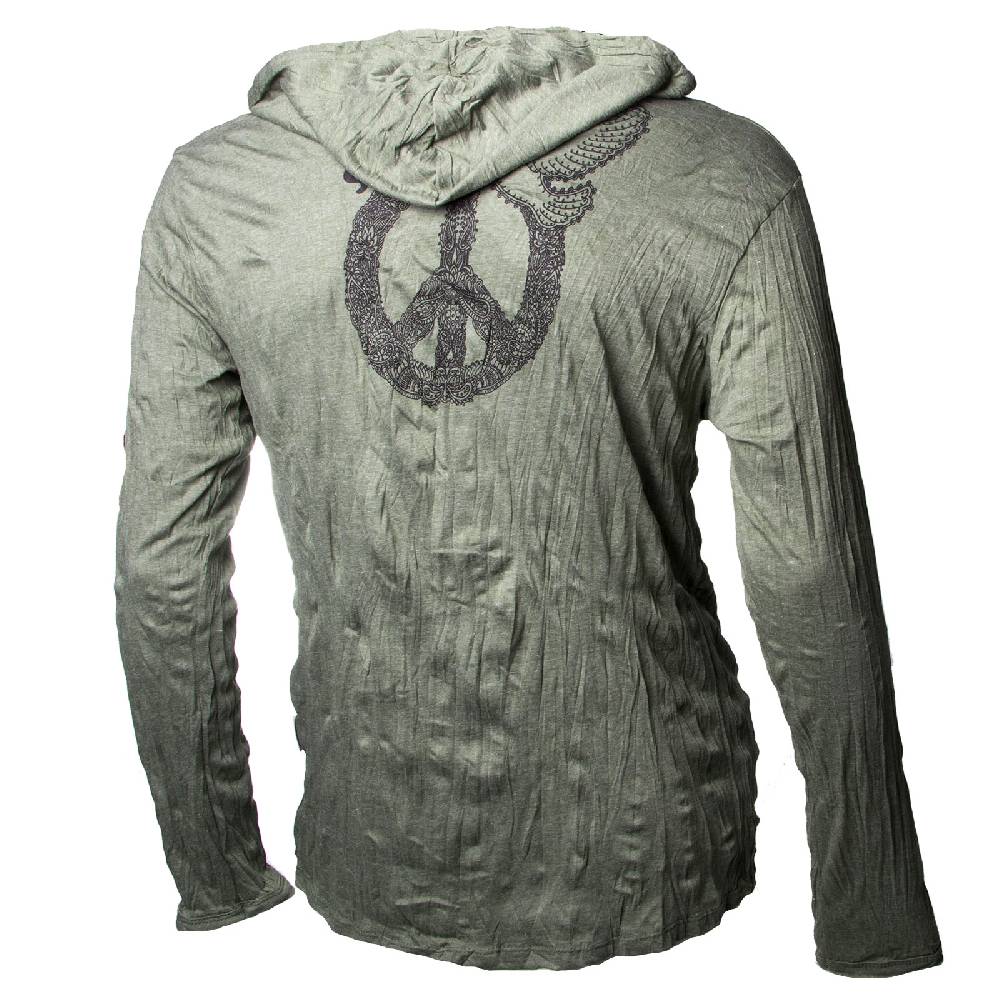 Kunst Und Magie Kunst und Magie Sure Hoody Kapuzen Shirt Peace mit Friedenstaube Flash Sale