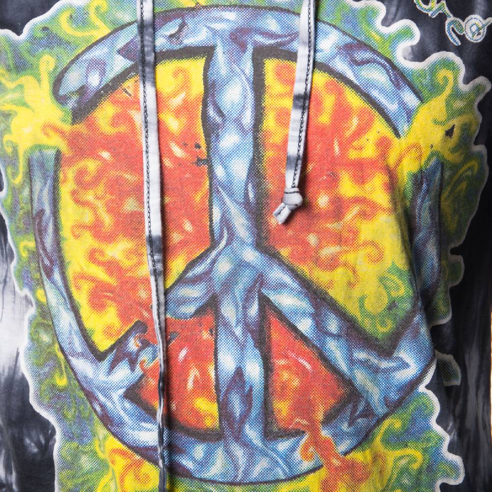 Kunst Und Magie Kunst und Magie Sure Hoody Kapuzen Tie Dye Batik Shirt mit "Peace" Motiv Online Shopping